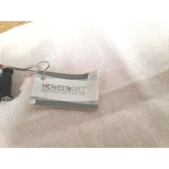 New NWT GANZ Midwest Gift Train Christmas Ornament Resin - Picture 3 of 11